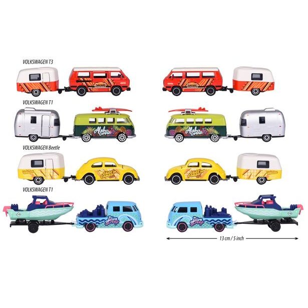 Autíčko s přívěsem VW The Originals Trailer, 4 druhy