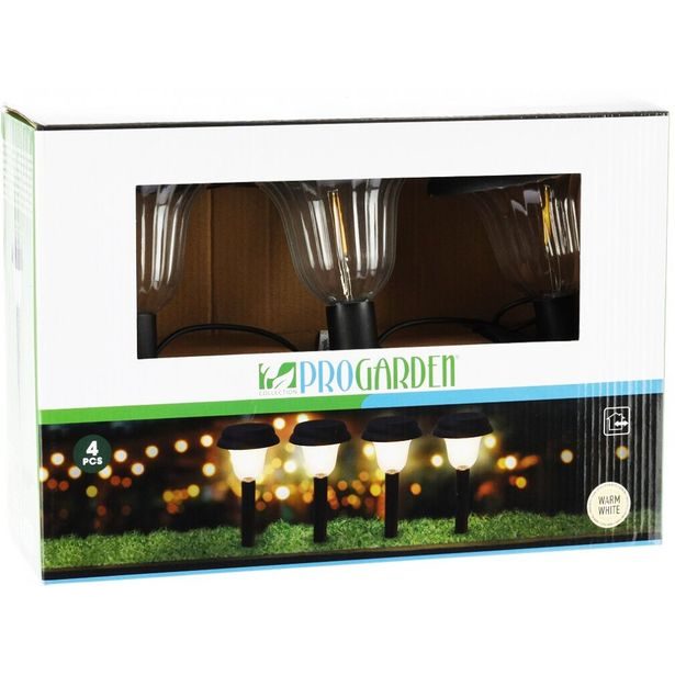 PROGARDEN Lampa zahradní 16x45cm sada 4ks KO-AF5000490