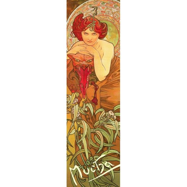 Záložka Alfons Mucha – Smaragd Baagl