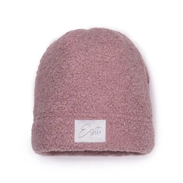 ESITO | Zimní čepice Teddy fleece double Cyclamen pink - růžová / 34