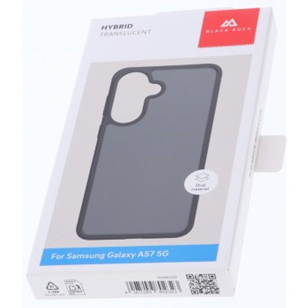 Black Rock Hybrid Case, kryt pro Samsung Galaxy A57 5G, matný, poloprůhledný černý