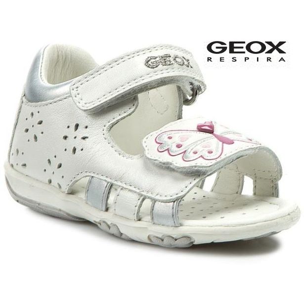 Dětské boty GEOX B SANDAL NICELY WHITE