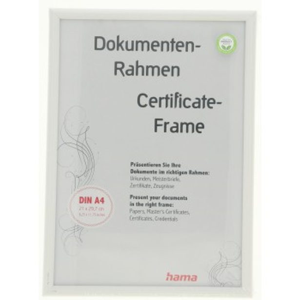 Hama rámeček plastový SWING, bílá, 21x29,7 cm (formát A4)