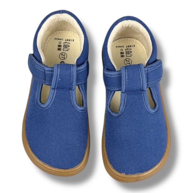 Dětská BAREFOOT domácí obuv/letní plátěnky Protetika - Kirby jeans