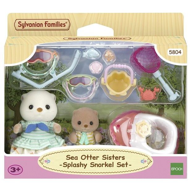 Sylvanian family Vydří sestry na dovolené u moře