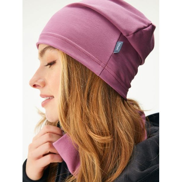 Unuo Dámská čepice z teplákoviny Homeless, Růžová