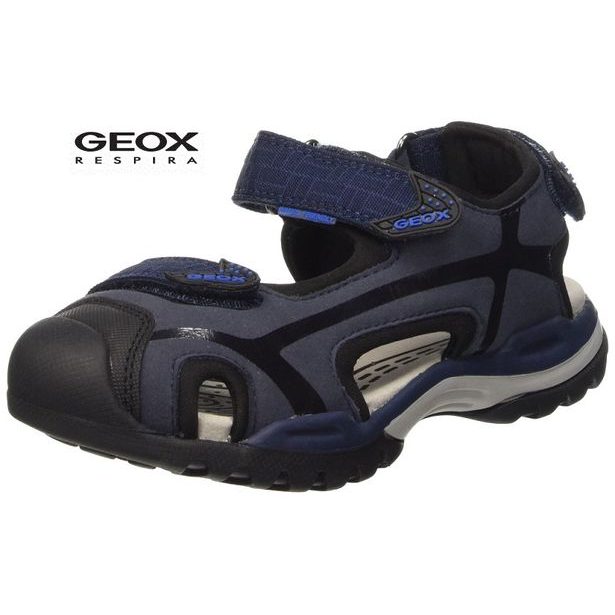 Detská letná obuv GEOX J BOREALIS BOY NAVY/BLACK