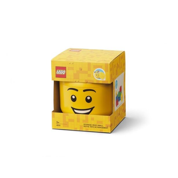 LEGO úložná hlava (velikost S) - šťastný chlapec
