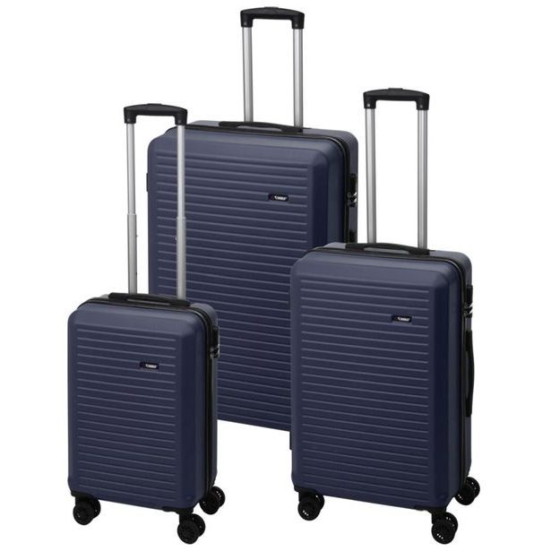 PROWORLD Cestovní kufr na kolečkách sada 3 ks 50/60/70cm modrá KO-DG4700030