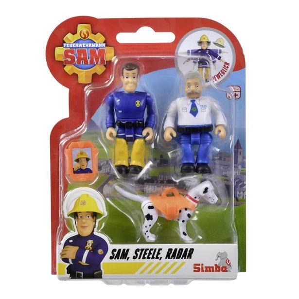 Požárník Sam 2 Figurky a zvířátko, 4 druhy