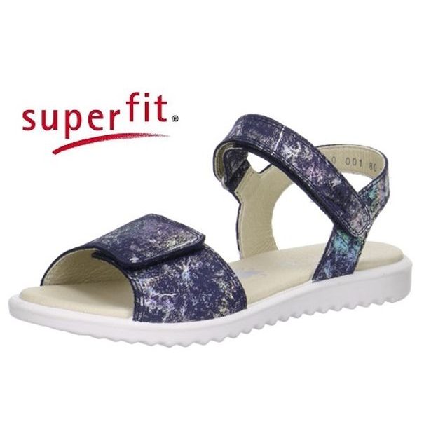 Dětské celokožené sandály Superfit 0-00001-80 MAYA OCEAN