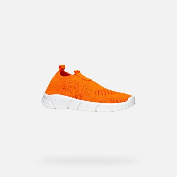 Oranžové chlapecké tenisky Geox Aril