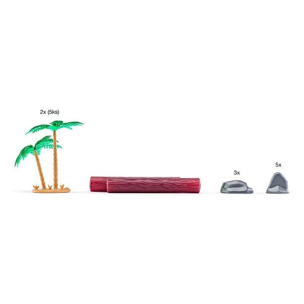 FAUNICA Zvířátka Safari - sada figurek v MEGA tubě