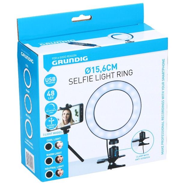 GRUNDIG Kruhové světlo RING LIGHT 48 LED ED-249595