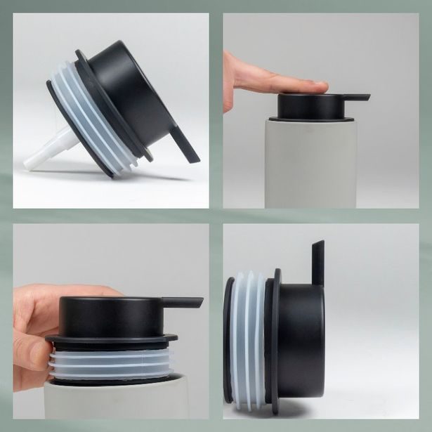 KELA Dávkovač mýdla Sana světle šedá KL-23955