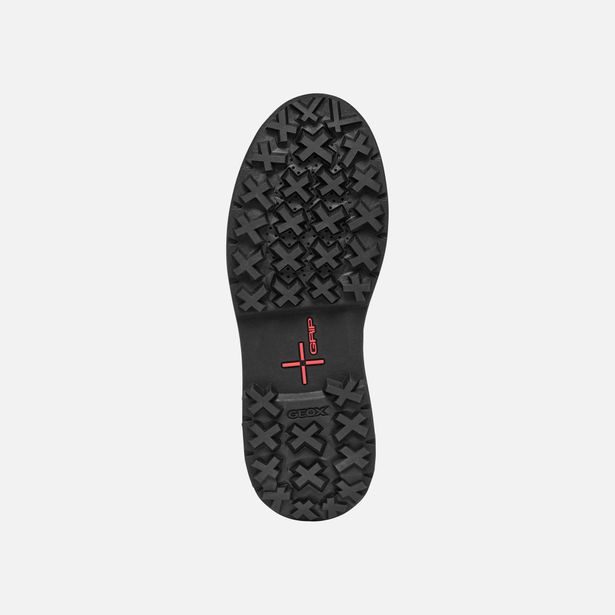Černá dámská kotníková obuv Geox Lamidie + Grip ABX