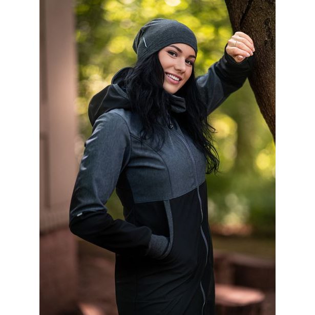 Unuo, Dámský nákrčník z teplákoviny, Grafitová Šedá