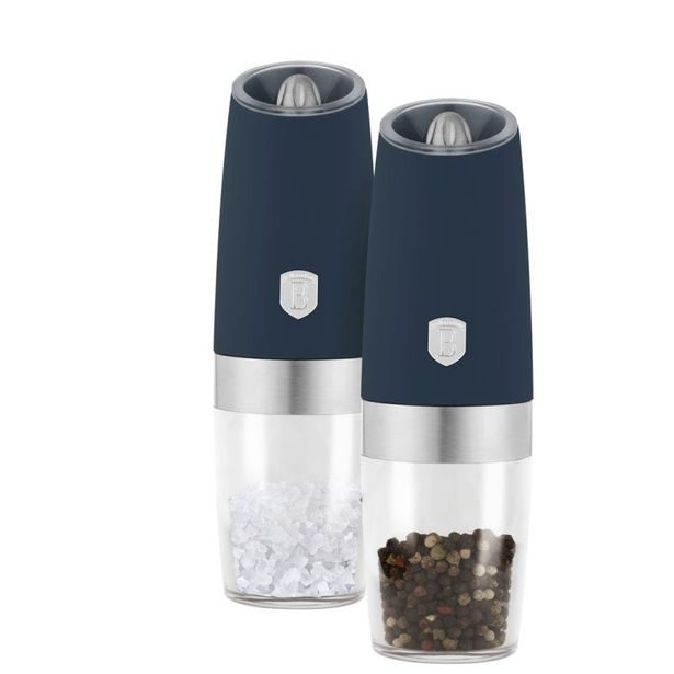 BERLINGERHAUS Mlýnek na pepř a sůl s gravitačním mechanismem sada 2 ks Deep Sea Collection BH-9572