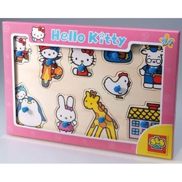 Hello Kity-dřevěné puzzle