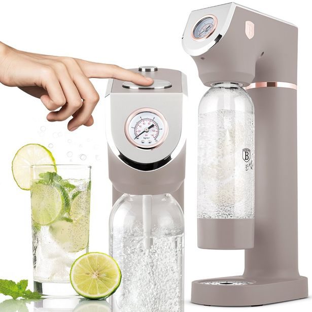 BERLINGERHAUS Výrobník sody SODABAR + 2 lahve Taupe Collection BH-8558