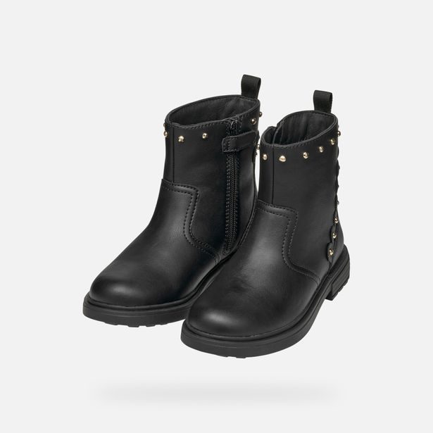 Černá dívčí kotníková obuv Geox Eclair Girl