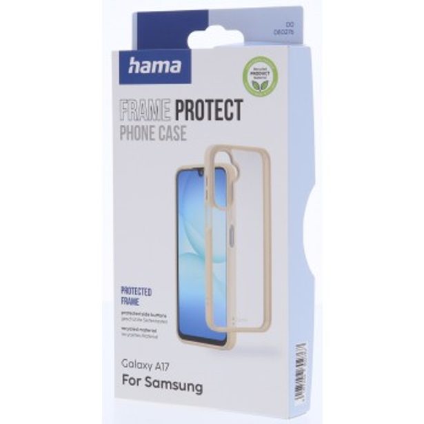 Hama Frame Protect, kryt pro Samsung Galaxy A17/A17 5G, 20% recyklov. materiálů, průhledný/béžový