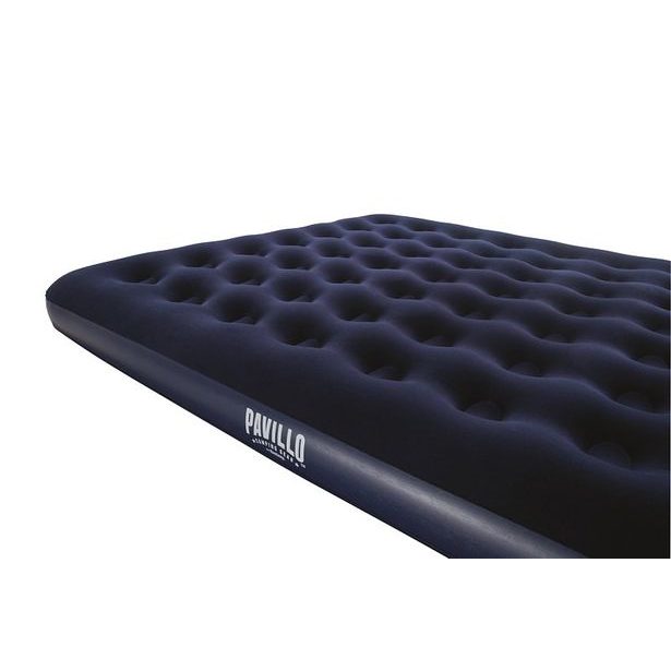 Semišová nafukovací matrace - kingsize 203x183x22cm