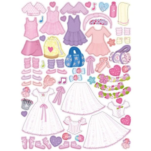 Šaty pre baletku EMMU – Kniha samolepiek