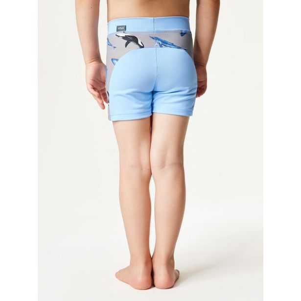 Unuo, Dětské plavky s UV ochranou 50+, Sv. Modrá, Velryby