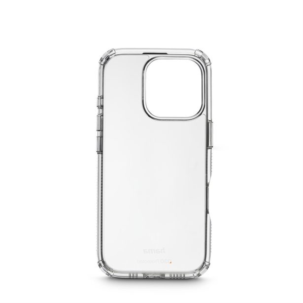 Hama Extreme Protect, kryt pro Apple iPhone 16 Pro, materiál D3O, nežloutne, průhledný