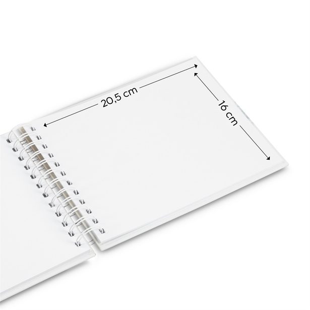 Hama album klasické spirálové FINE ART 24x17 cm, 50 stran, kamenná šedá, bílé listy