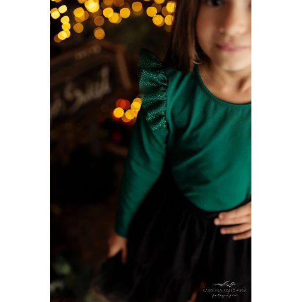 Dívčí blůzka Lily Grey zelená tyl