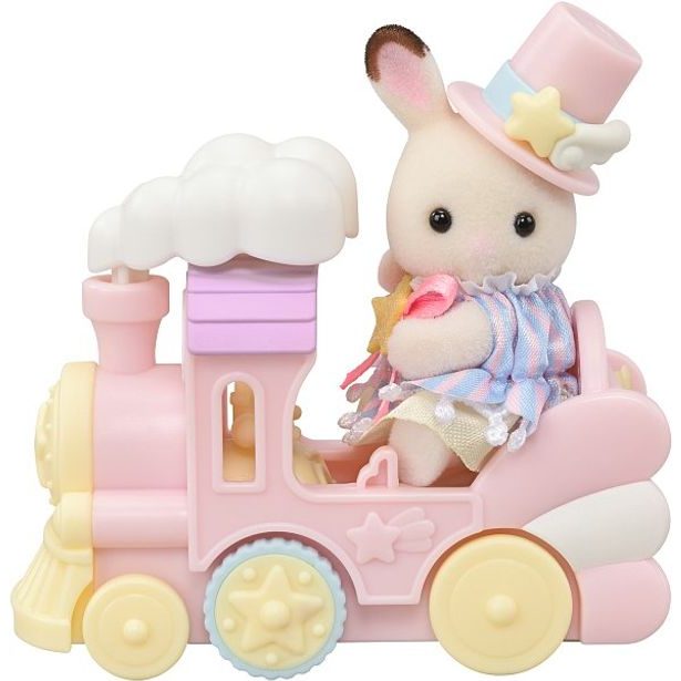 Sylvanian family Letadlo, vláček a baby figurky v zábavném parku