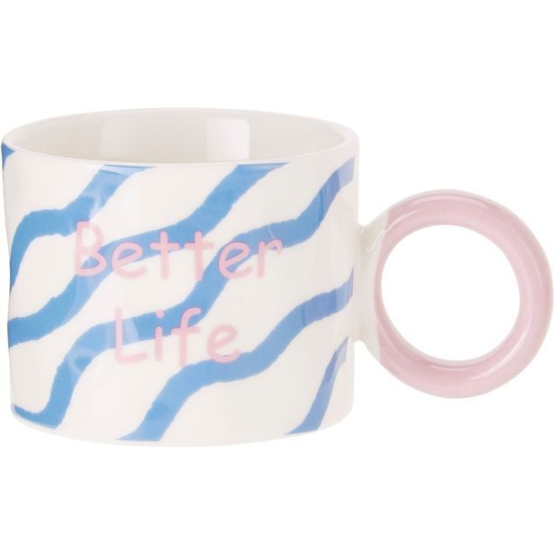 SIAKI Sada hrnků porcelán 2 ks 380 ml modrá / žlutá KO-Q80001120mozl