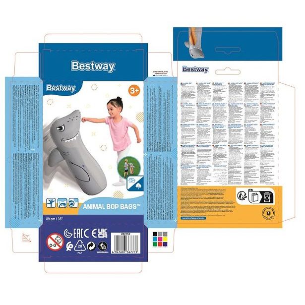 Nafukovací boxovací pytel - 91cm