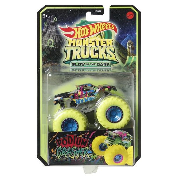 HW MONSTER TRUCKS SVÍTÍCÍ VE TMĚ ASST