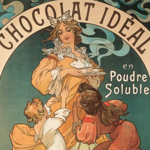 Poznámkový kalendář Alfons Mucha 2023, 30 × 30 cm Baagl