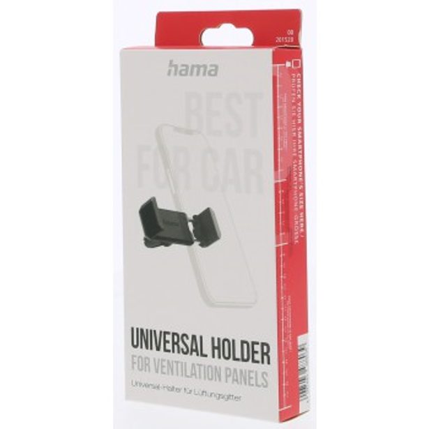 Hama Compact, držák mobilu do auta, připevnění k ventilační mřížce, otočný o 360°, univerzální