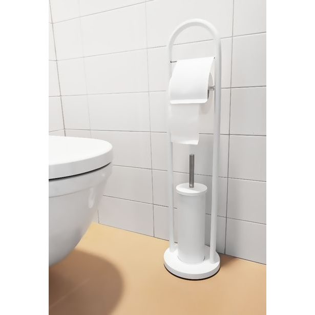 ALPINA Držák na toaletní papír a WC kartáč nerez 80 cm ED-203274