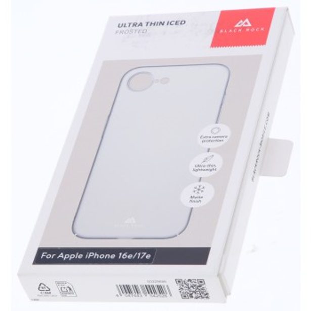 Black Rock Ultra Thin Iced, kryt pro Apple iPhone 16e/17e, matný průhledný