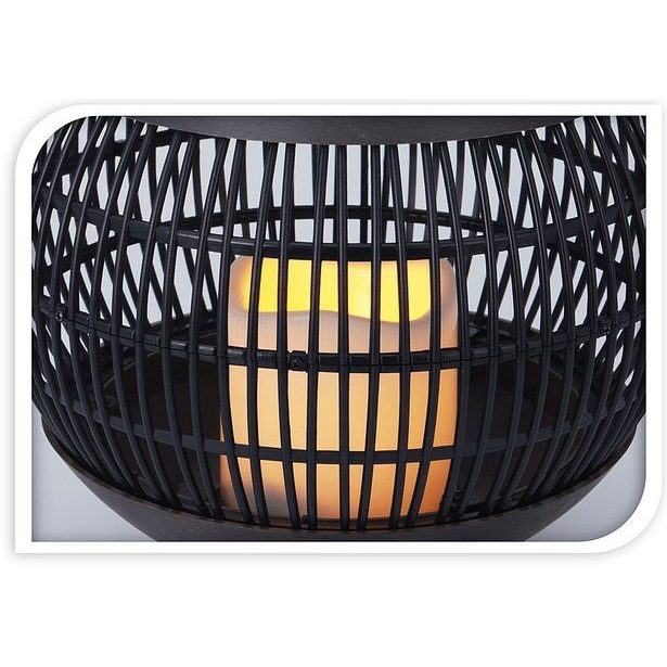 PROGARDEN Lucerna solární s LED svíčkou 22 x 23 cm KO-CX2100090