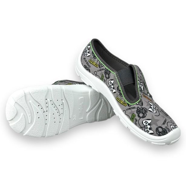 Dětská domácí obuv Befado - šedé, GAME