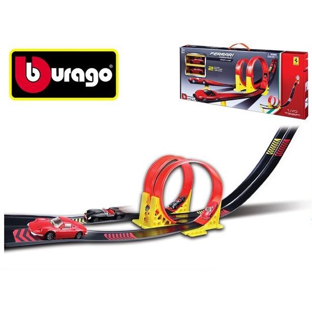 Bburago Ferrari Race & Play Dual Loop + Ferrari 1:43