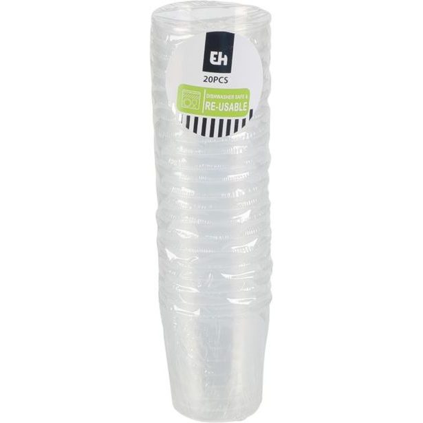 panák 30ml-20ks-TRANSPARENTNÍ, plast