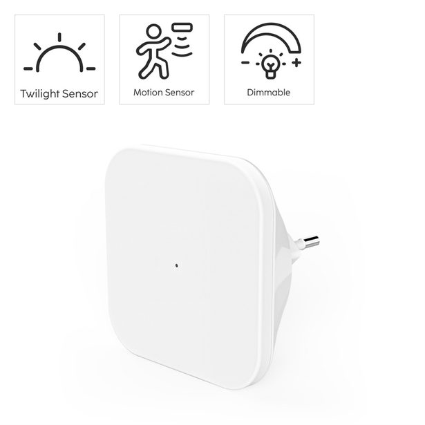 Hama Cozy, noční/orientační LED světlo, do zásuvky, pohybový/soumrakový senzor, stmívatelné
