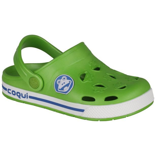 Coqui dětské sandály FROGGY zelené/bílé