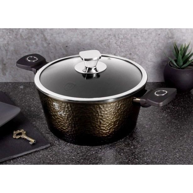 BERLINGERHAUS Kastrol s titanovým povrchem 28 cm Primal Gloss Collection 2 poklice BH-6573