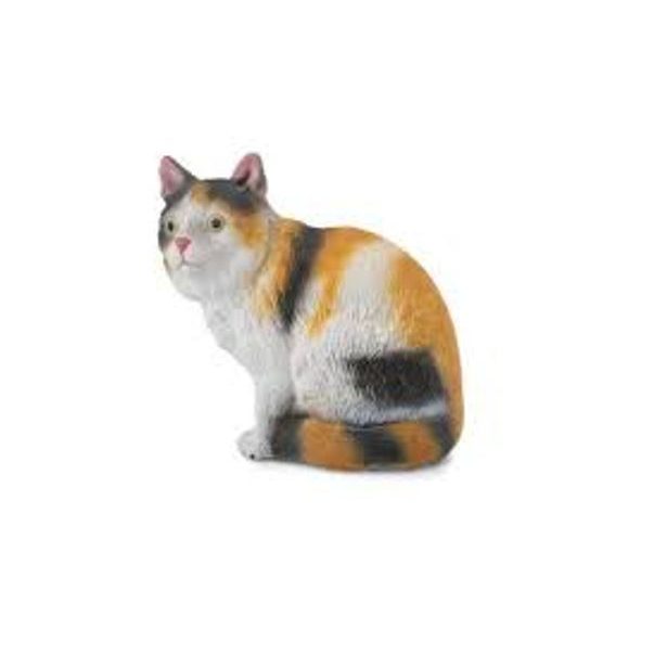 COLLECTA 3-barevná domácí kočka - sedící