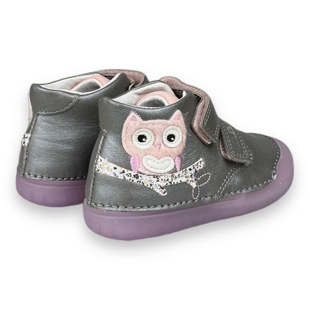 Dětské celoroční kožené boty DDstep - Sova