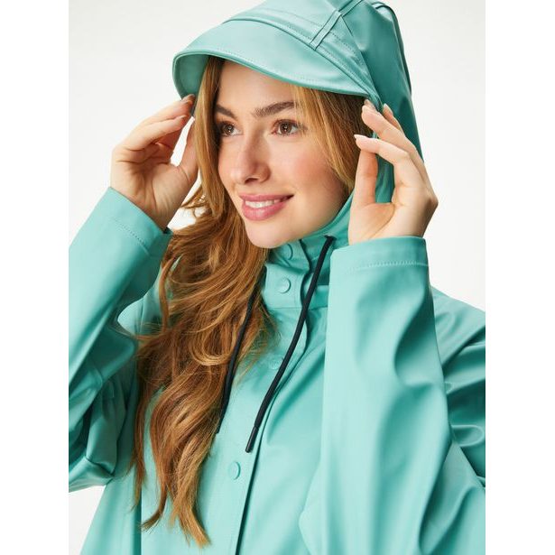 Unuo Dámský nepromokavý kabát bez zateplení, Zelená